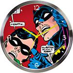 Relógio de Parede Metal DC Batman e Robin Looking Up Colorido
