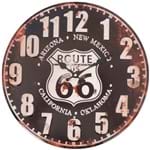 Relógio de Parede Rota 66 New Mexico Preto