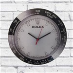 Relógio de Parede Sala Decorativo Preto Vidro Pulso 30x30x2cm