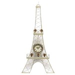 Relogio de Parede Torre Eiffel Dourada 90x42cm