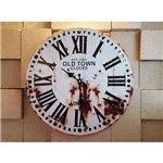 Relógio de Parede Vintage Romanos Metal 40cm