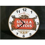 Relogio de Parede Wood Cerveja 29 Cm Stella Artois