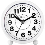 Relógio Despertador a Pilha Branco Alarme Herweg 2713-021