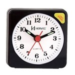 Relógio Despertador Quartz Clássico Herweg 2510 034 Preto