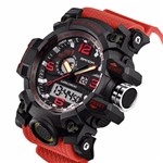 Relógio Esportivo Masculino Sanda 742 - Vermelho