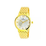 Relógio Feminino Analógico Champion CN28133H Dourada/Branco