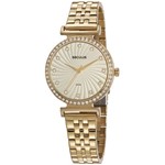 Relógio Feminino Dourado Seculus Glamour 20738LPSVDS2