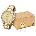 Relógio Feminino Mondaine Analógico 99128LPMKDE5K1 Dourado