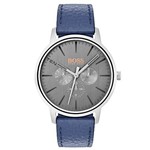 Relógio Hugo Boss Masculino Couro Azul - 1550066