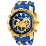 Relógio Invicta Pro Diver 22798 Azul Dourado Lançamento