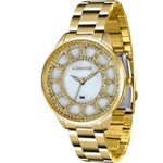 Relógio Lince Feminino Analógico Dourado Lrg4378lb1kx