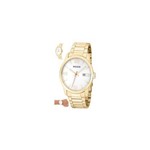 Relógio Magnum Masculino Aço Dourado Branco Ma33595h