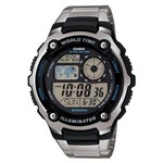 Relógio Masculino Digital Casio Ae-2100WD-1AVDF - Prata