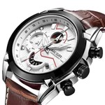 Relógio Megir 2065 com Cronógrafo Luxo