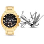 Relógio Orient Masculino Cronógrafo Mgssc022 Kv64 Dourado