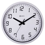 Relógio Parede 35cm Silencioso Branco Craque Brilhante 6722S