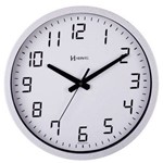 Relógio Parede 35cm Tic-tac Branco Craquelad Brilhante 6722T
