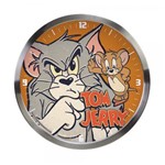 Relógio Parede Aluminio Hb Tom And Jerry Mad Cat Mouse