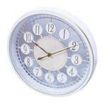 Relógio Parede Branco Círculos 30x30cm