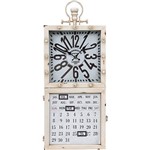 Relógio Parede Calendário/Porta Chave Branco - Oldway