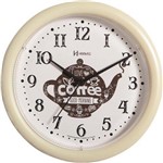 Relógio Parede 22cm Silencioso Marfim Cozinha Herweg 660061S