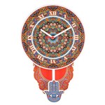Relógio Parede de Pêndulo - Mandala
