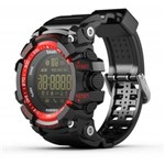 Relógio Smartwatch Ex16 Bluetooth Pedômetro Academia Notificações Bluetooth Android Ios Ip67 - Vermelho