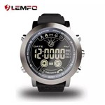 Relógio Smartwatch Lemfo Lf23 Prata Pulseira de Silicone