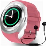 Relógio Smartwatch Y1 Inteligente Gear Chip Celular Touch + Fone de Ouvido Bluetooth