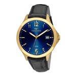 Relógio Technos Masculino Classic 1s13ck/2a Azul Dourado