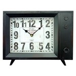 Relógio Vintage TV Preto 25x33cm