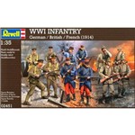 Revell 02451 Wwi Infantary '' German / British / French ( 1914 ) 1:35