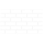 Revestimento Cerâmico Lef Clean Branco Neve Brick Brilhante 33x59