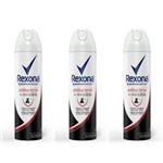 Rexona Antibacterial + Invisible Desodorante Aerosol Feminino 150ml (kit C/03)