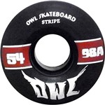 Roda para Skate Stripe 54mm Owl Sports - Preto