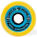Roda Sector 9 Dual Durometer 70mm 78A Yellow