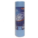 Rolo de 25 Metros C/ 50 Panos Multiuso para Limpeza Azul 30x50cm Life Clean Carmex
