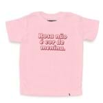 Rosa não é Cor de Menina - Camiseta Clássica Infantil