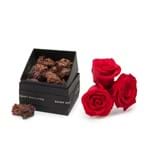 Rosas Vermelhas + Caixa Chocolate Belga Crispy Saint Phylippe - 280g
