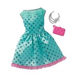 Roupa Barbie Fab Look Vestido Verde-água Fct22 - Mattel