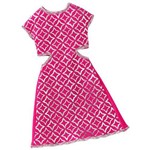 Roupa Barbie Fab Vestido Rosa Prata Cmr78 - Mattel