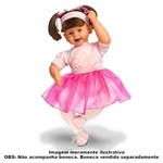 Roupa para Boneca Bebe Reborn Bailarina Rosa