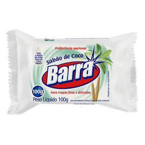 Sabão de Coco Barra 100g (Embalado)