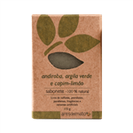 Sabonete Natural de Argila Verde, Andiroba e Capim Limão 115g - Ares de Mato