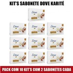 Sabonetes Dove Karité com 2 de 90g - Pack com 10 Kit's