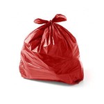 Saco para Lixo Vermelho 30litros 59x70x0,04cm Fortbag Pacote com 100