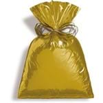 Saco para Presente Pequeno 20x29cm Metal Dourado - Cromus Cromus