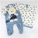 Saída de Maternidade Urso Esportes - Azul Jeans - Upi Uli-P