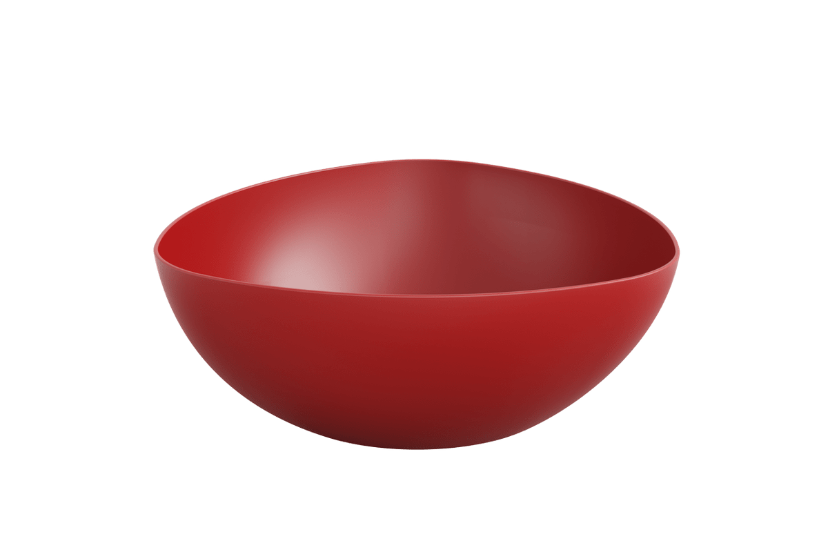 Saladeira Triangular 5,0 L Essential 31,2 X 31,2 X 11,5 Cm Vermelho Bold Coza