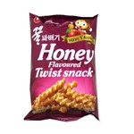 Salgadinho de Mel Honey & Apple Flavored Twist Snack - Nong Shim 75g